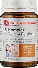 Вітаміни групи В + біотин + фолієва кислота - Dr.Wolz B-complex + Biotin + Folic Acid — фото N1