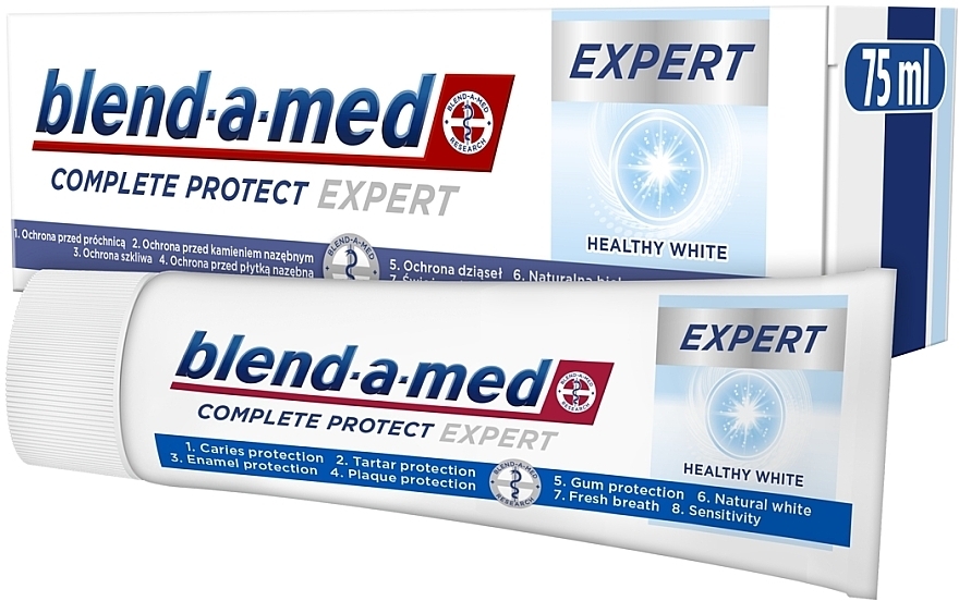 Зубная паста - Blend-a-med Complete Protect Expert Healthy White Toothpaste — фото N1