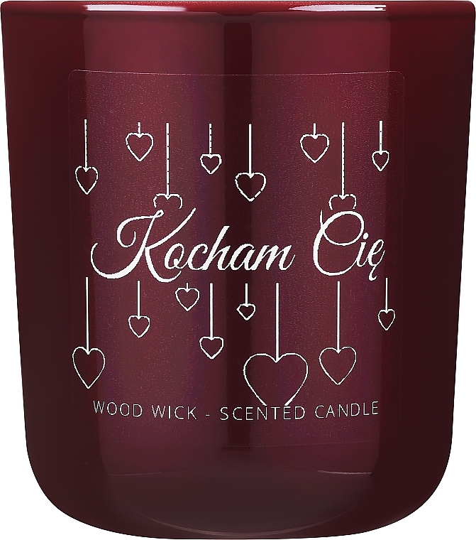 Ароматическая свеча "Kocham Cię" - Ravina Aroma Candle — фото N1