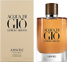 Giorgio Armani Acqua di Gio Absolu - Парфумована вода  — фото N2