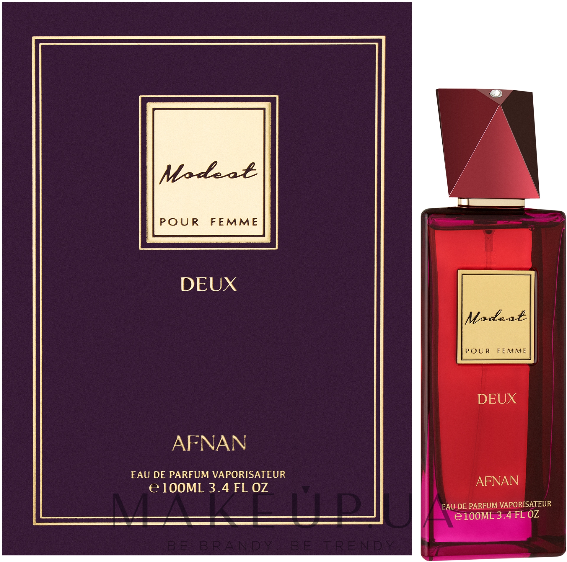 Afnan Perfumes Modest Deux Pour Femme - Парфюмированная вода — фото 100ml