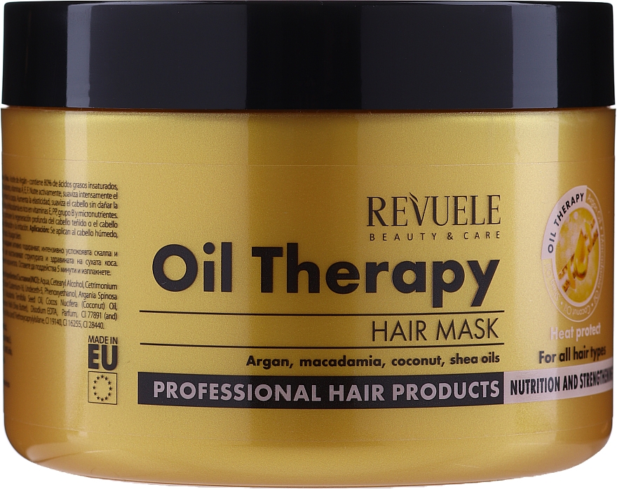 Маска для сухого волосся з оліями - Revuele Professional Oil Therapy Hair Mask — фото N1
