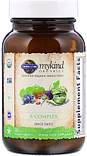 Комплекс вітамінів групи В, таблетки - Garden of Life Mykind Organics — фото N2