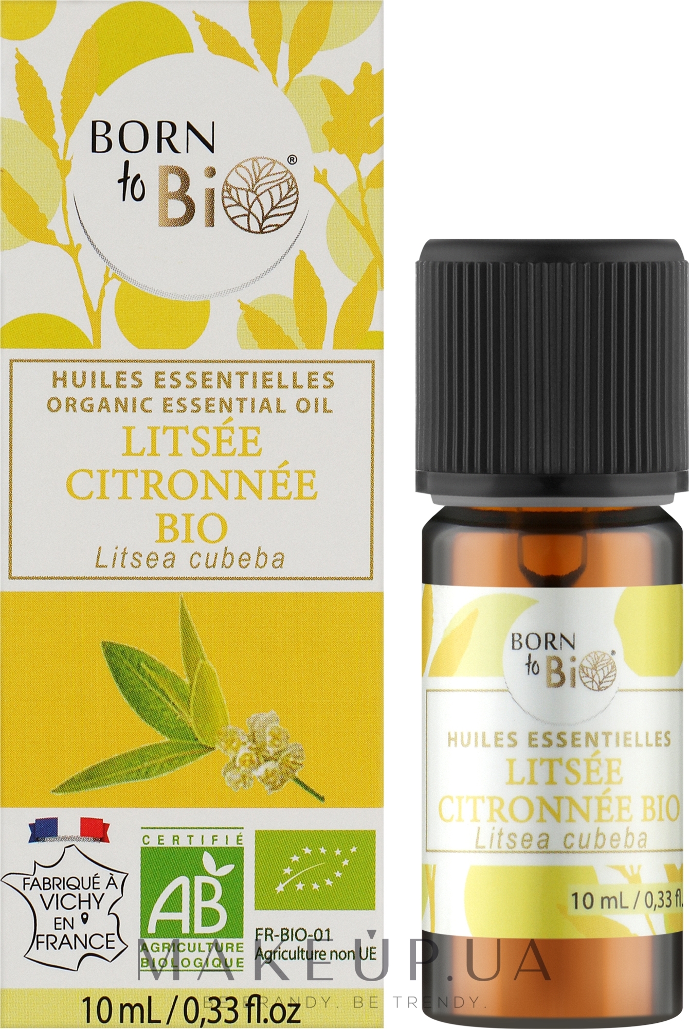 Органическое эфирное масло "Лицея лимонная" - Born to Bio Aromatherapie — фото 10ml