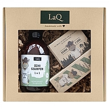 Парфумерія, косметика Набір - LaQ Boar Gift Set For Men (sham/300ml + oil/30ml + soap/85g)