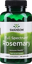 Трав'яна добавка "Розмарин" 400 мг, 90 шт. - Swanson Rosemary — фото N1