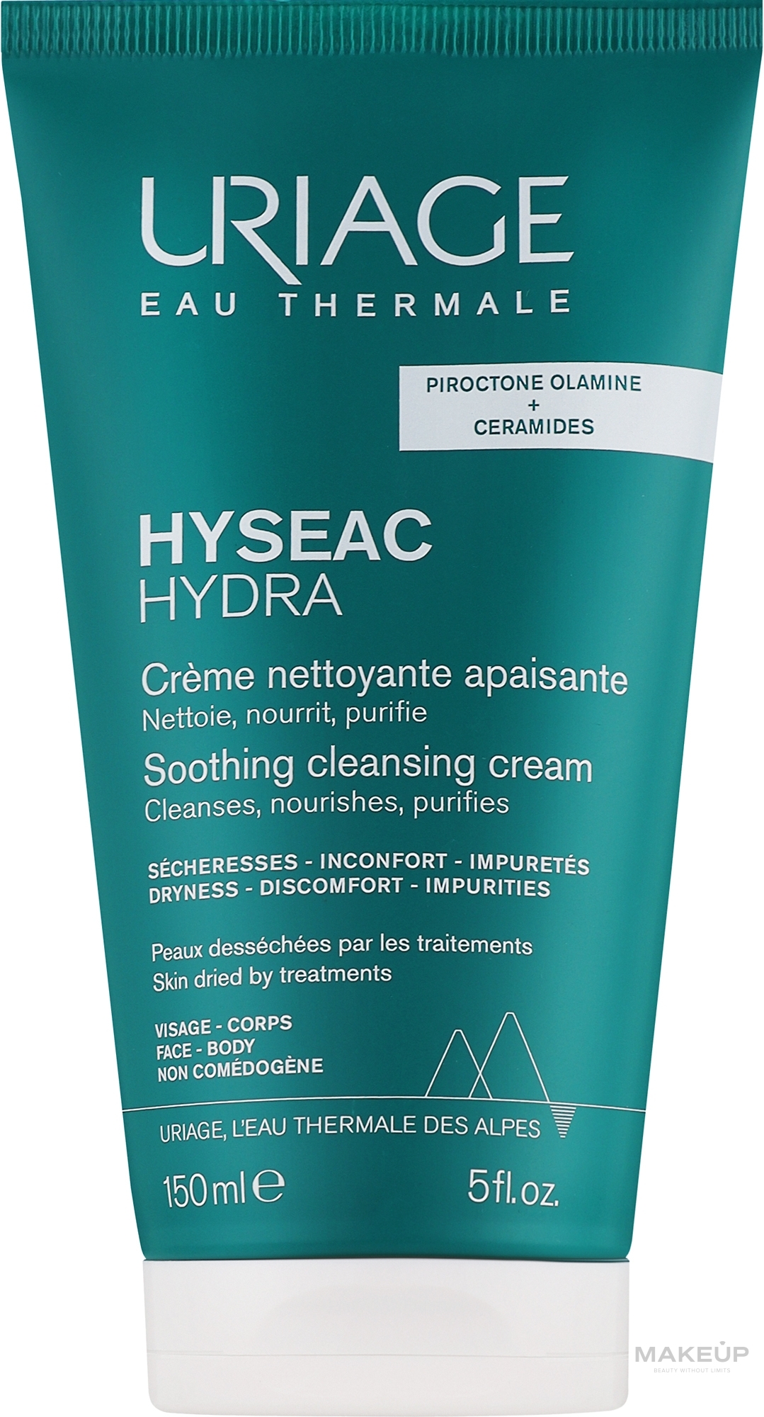 Заспокійливий очищувальний крем для обличчя й тіла - Uriage Hyseac Hydra Soothing Cleansing Cream — фото 150ml