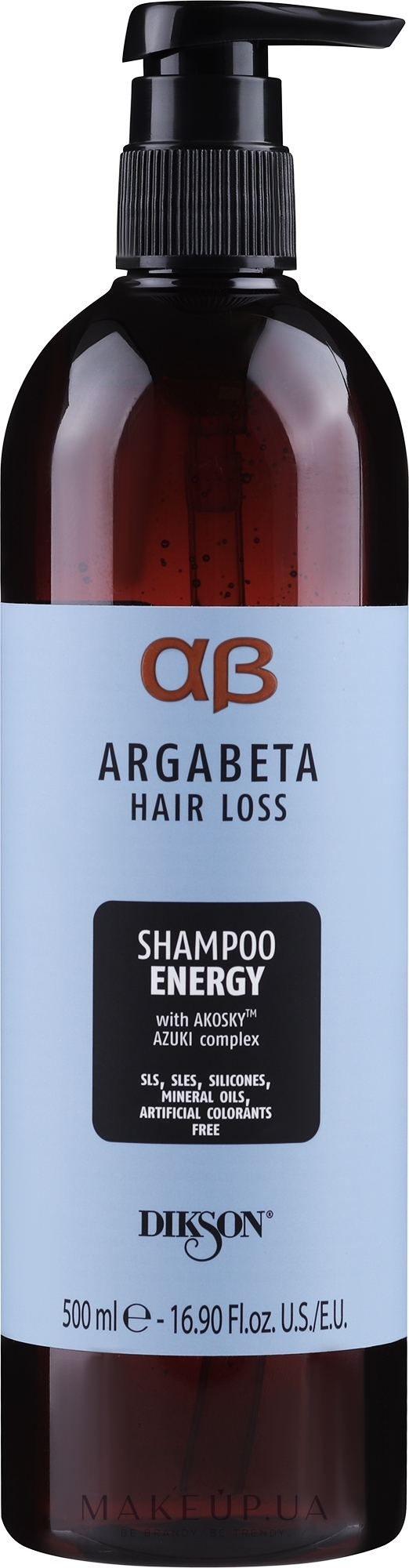 Шампунь проти випадання й для активізації росту волосся - Dikson Argabeta Hair Loss Shampoo Energy — фото 250ml