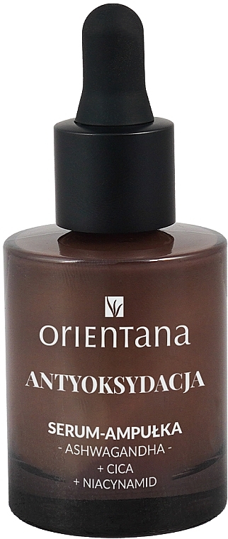 Антиоксидантна ампульна сироватка для обличчя - Orientana Ashwagandha Cica Niacinamide Antioxidant Serum-Ampoule — фото N2