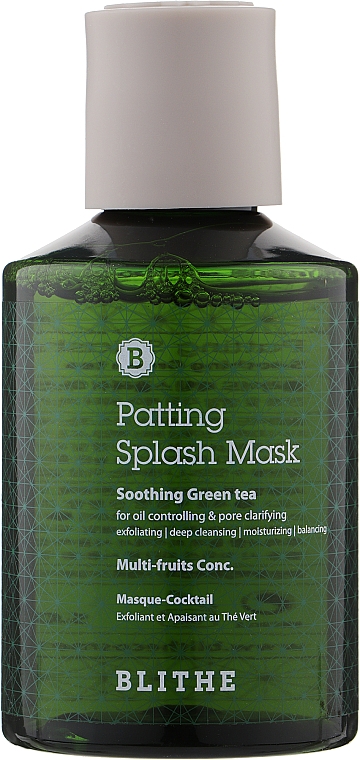 Сплеш-маска для відновлення шкіри "Зелений чай" - Blithe Patting Splash Mask Soothing Green Tea — фото N2