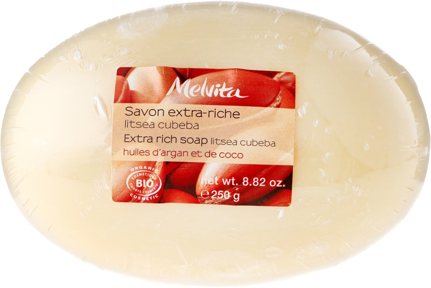 Мыло с аргановым и кокосовым маслами - Melvita Extra-Rich Soap