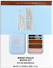 Набір для брів - Makeup Obsession Brow Goals Brow Kit — фото N3