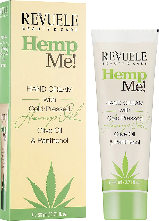 Крем для рук з олією насіння конопель - Revuele Hemp Me! Hand Cream With Cold Pressed Hemp Oil — фото N2