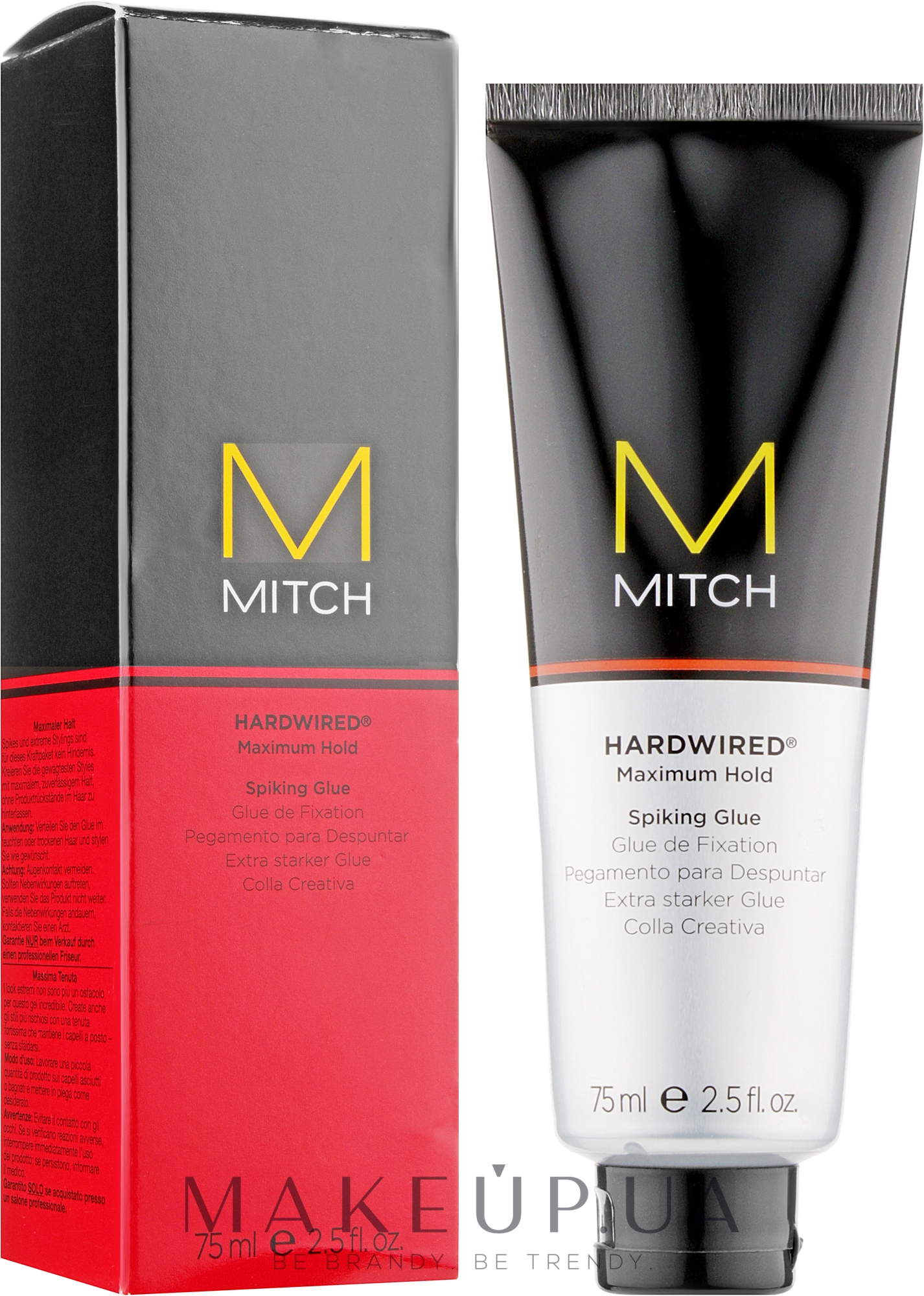 Закрепляющий клей для волос с максимальной фиксацией - Paul Mitchell Mitch Hardwired Spiking Glue — фото 75ml