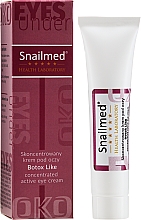 Крем для шкіри навколо очей від зморщок - Snailmed Botox Like Active Eye Cream — фото N2