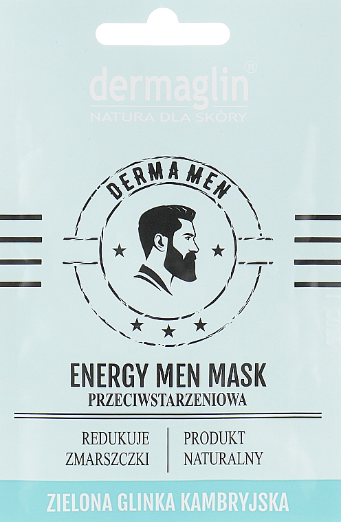 Маска для обличчя чоловіків "Омолодження" - Dermaglin Energy Men Mask — фото N1