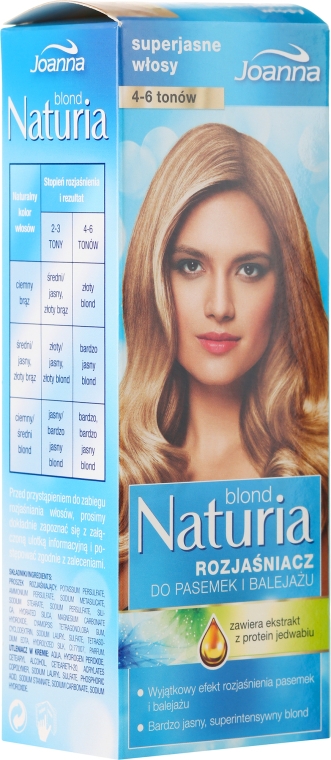 Засіб для освітлення волосся: для пасом та балаяжу - Joanna Hair Naturia Blond — фото N1