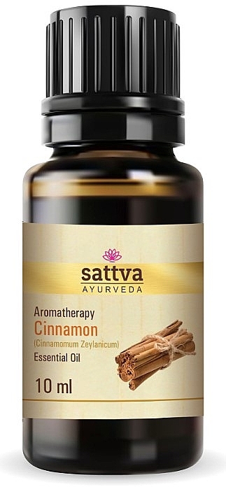 Ефірна олія "Кориця" - Sattva Ayurveda Cinnamon Essential Oil — фото N1