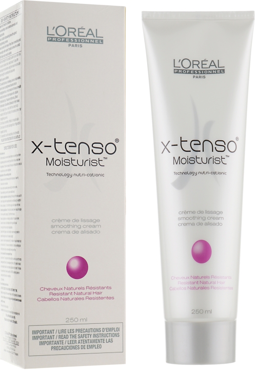 Выпрямляющий крем для натуральных трудноподдающихся волос - L'oreal Professionnel X-tenso Moisturist — фото N2
