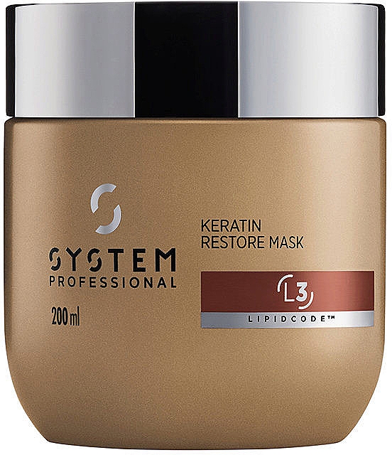 Кератинова маска для волосся - System Professional Luxe Oil Lipidcode Keratin Restore Mask L3 — фото N1