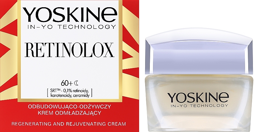 Відновлювальний живильний омолоджувальний крем - Yoskine Retinolox 60+ Reconstructing and Nourishing Rejuvenating Cream — фото N2