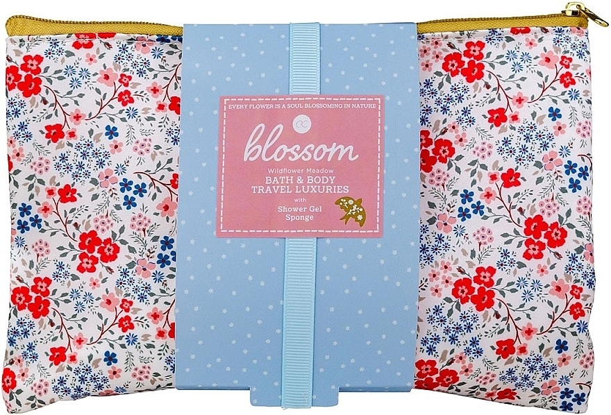Набір - Accentra Blossom Bath Care Set (sh/gel/100ml + sponge/1pcs + bag/1pcs) — фото N1