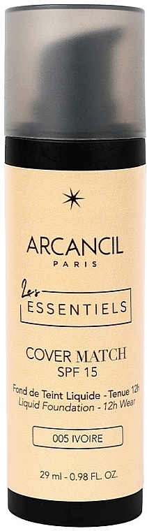 Тональна основа - Arcancil Paris Les Essentiels Cover Match Foundation — фото N1