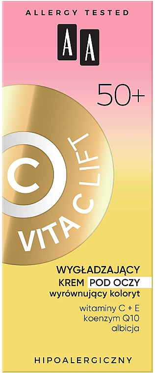 Разглаживающий крем для век 50+ - AA Vita C Lift Smoothing Eye Cream — фото N3