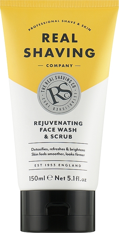 Омолоджувальний скраб для обличчя - The Real Shaving Co. Rejuvenating Face Wash & Scrub