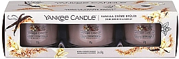 Духи, Парфюмерия, косметика Набор ароматических свечей "Ванильное крем-брюле" - Yankee Candle Vanilla Creme Brulee (candle/3x37g)