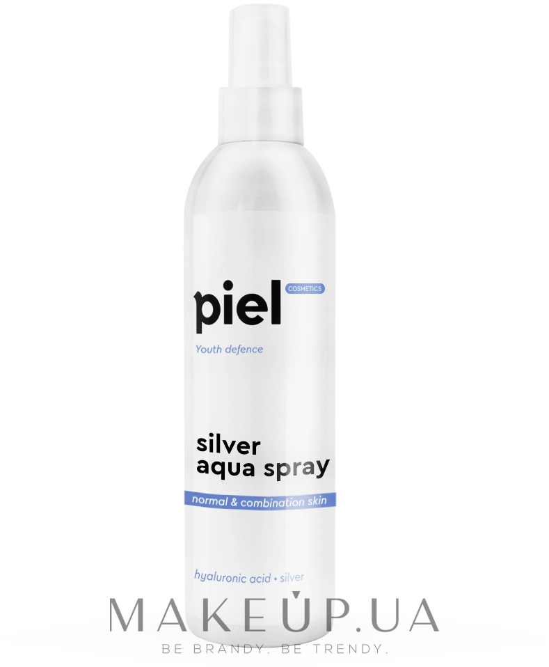 Зволожуючий спрей для нормальної/комбінованої шкіри - Piel Cosmetics Silver Aqua Spray — фото 100ml