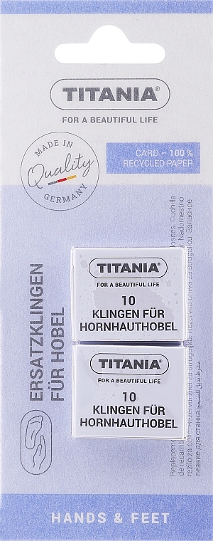 Лезвие педикюрное, 3100/20K - Titania — фото N1