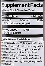 Жевательные таблетки "Витамин С", вишня, 500 мг - Swanson Chewable Vitamin C Cherry — фото N3
