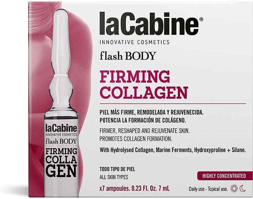 Ампулы для тела - La Cabine Flash Body Firming Collagen Ampoules  — фото N1