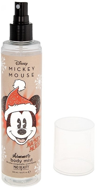 Спрей для тіла - Mad Beauty Disney Mickey Jingle All The Way Shimmer Body Mist — фото N2