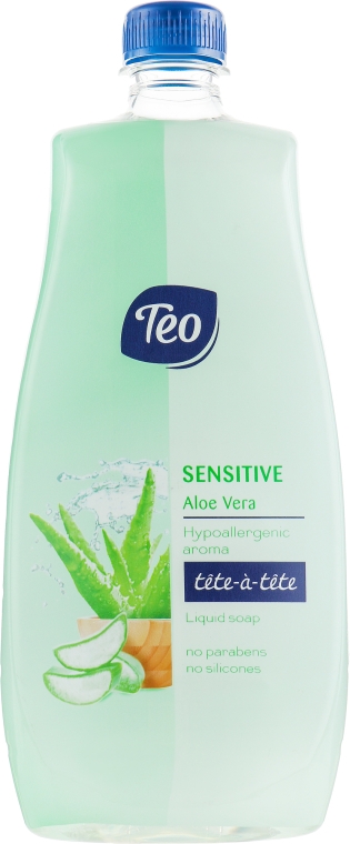 Рідке мило зі зволожувальною дією - Teo Sensitive Tete-a-Tete Aloe Vera Liquid Soap — фото N1