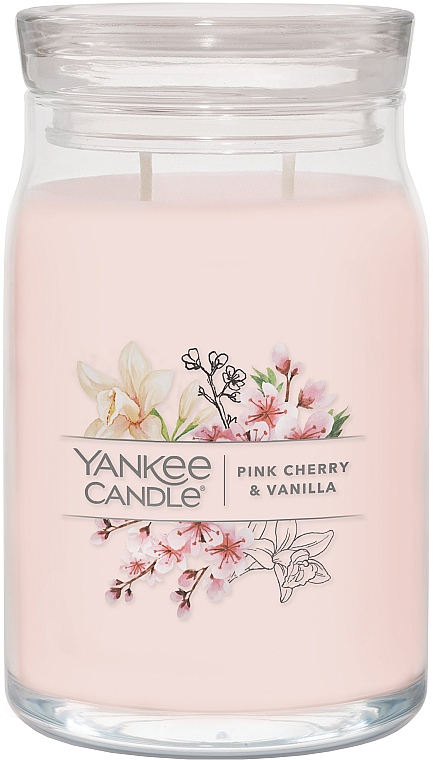 Ароматична свічка у банці "Рожева вишня та ваніль", 2 ґноти - Yankee Candle Pink Cherry & Vanilla — фото N2