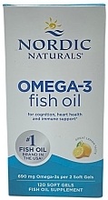 Пищевая добавка "Омега-3" 690 мг, лимон - Nordic Naturals Omega-3 690mg Lemon — фото N1