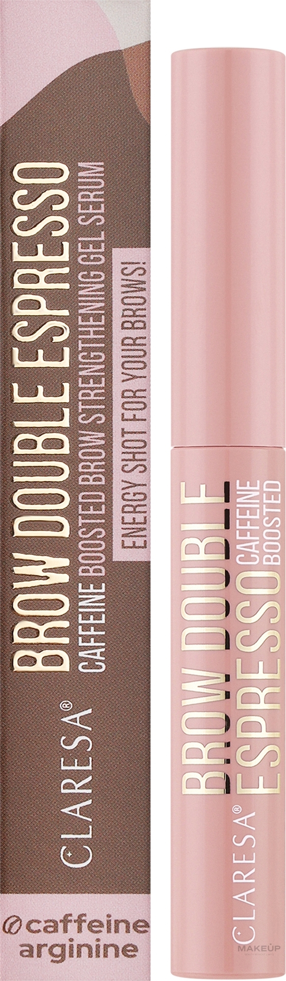 Сыворотка гелевая для бровей - Claresa Brow Double Espresso Caffeine Boosted Gel Serum — фото 6g