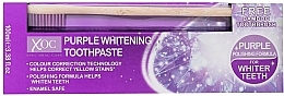 Духи, Парфюмерия, косметика Набор - Xpel Marketing Ltd XOC Purple Whitening (t/paste/100ml + t/brush)