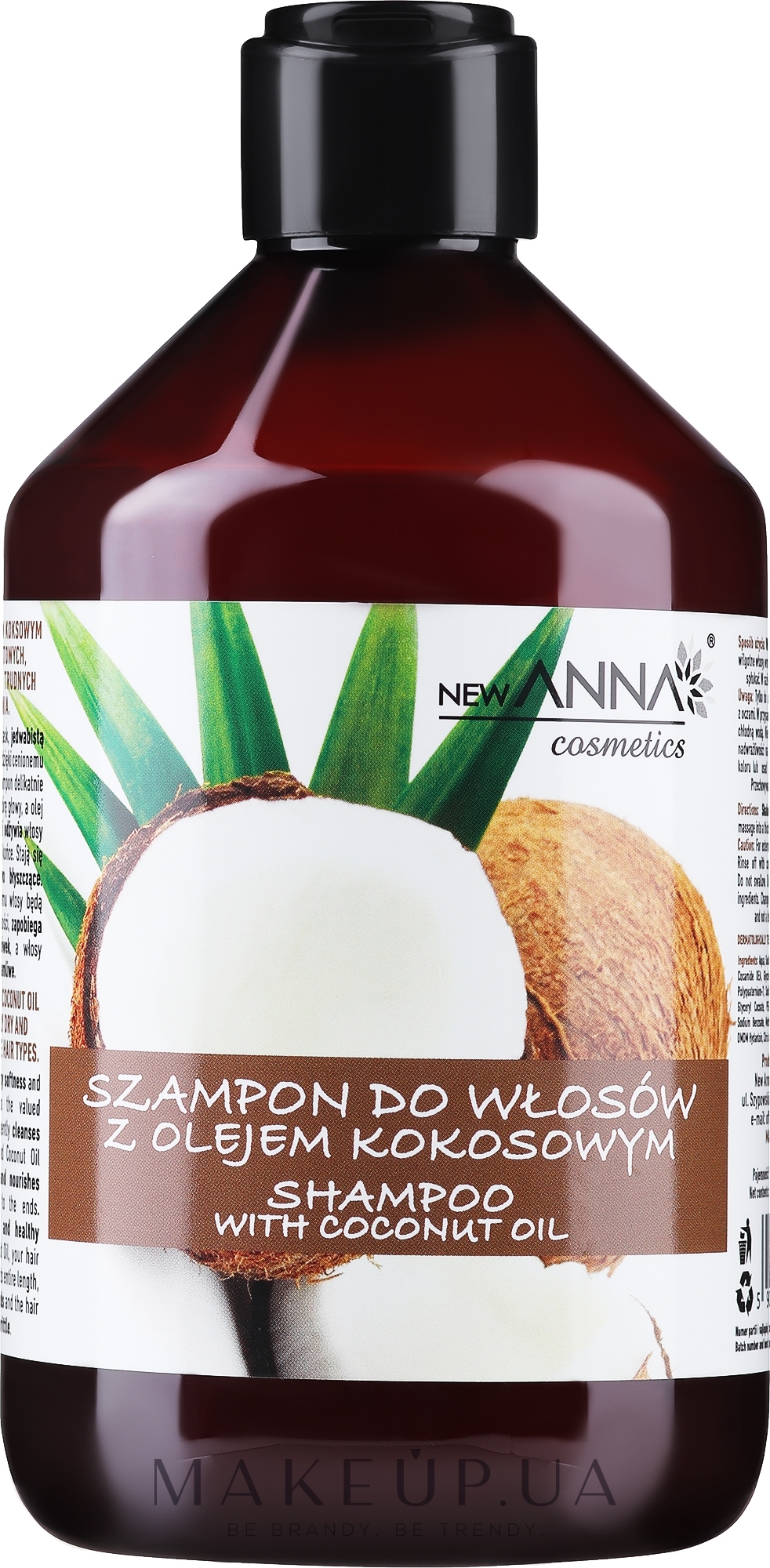 Шампунь для волосся з кокосовою олією - New Anna Cosmetics Hair Shampoo With Coconut Oil — фото 500ml