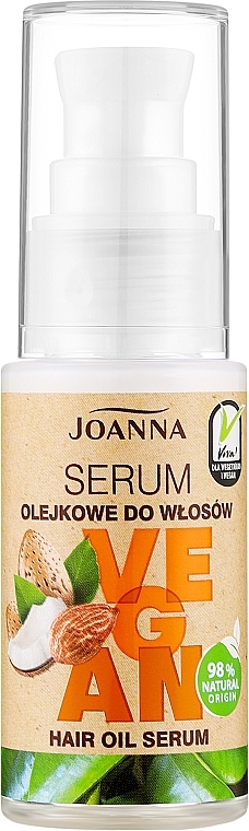 Сыворотка для волос "4 Масла" - Joanna Vegan Hair Oil Serum — фото N1