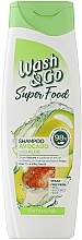 Шампунь для неслухняного волосся з авокадо й алое вера - Wash&Go Super Food Shampoo — фото N1