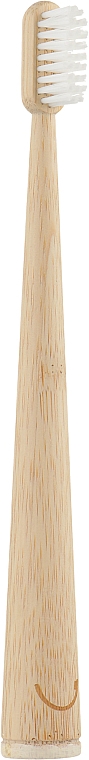 Бамбуковая зубная щетка, белая - Zoobbee Toothbrush — фото N1