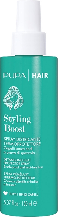 Розплутувальний термозахисний спрей для волосся - Pupa Styling Boost Detangling Heat Protector Spray — фото N1