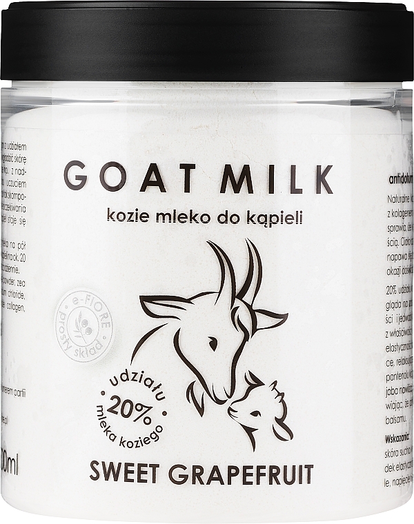 Козье молоко для ванны "Сладкий грейпфрут" - E-Fiore Sweet Grapefruit Goat Bath Milk — фото N1