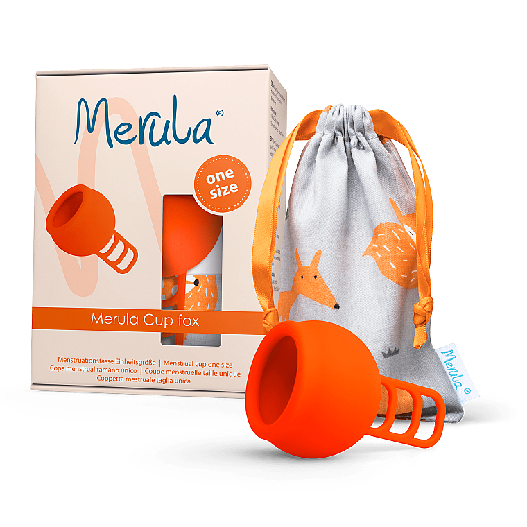 Універсальна менструальна чаша, помаранчева - MeLuna Menstrual Cup Fox — фото N1