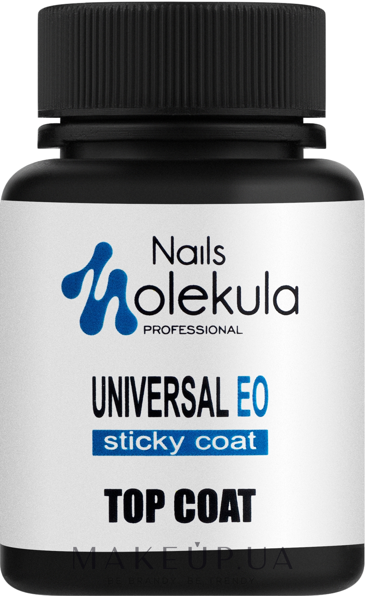 Топ універсальний з липким шаром - Nails Molekula Top Coat Sticky Universal EO — фото 30ml