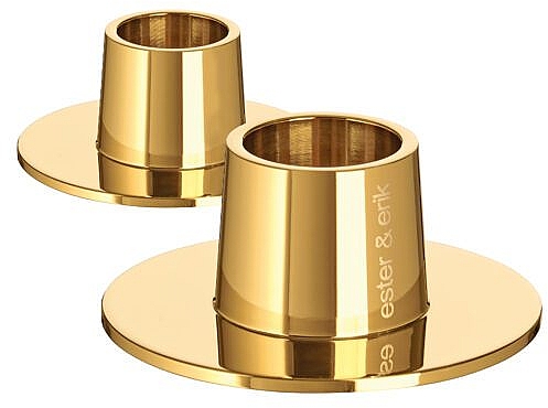 Свічник середній, блискучий золотий - Ester & Erik Candle Holder Medium Shiny Gold — фото N1