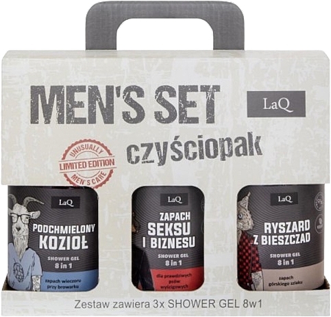 Набор - LaQ Men's Set (sh/gel/3x500ml) — фото N1